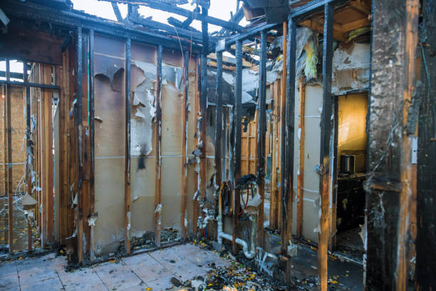 Professional Fire Damage Repair technician working in Windsor, VA